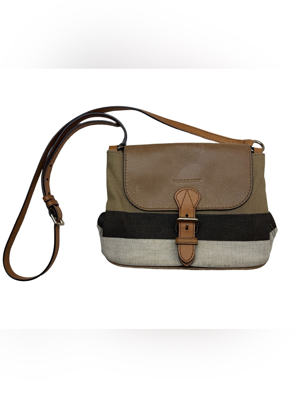 Burberry Gowan Mega Check Gowan Canvas Crossbody House Check Purse Bag